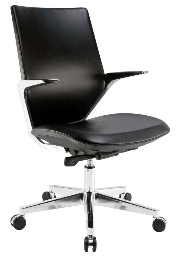 F2-LB F2 Series Lowback Leather Chair