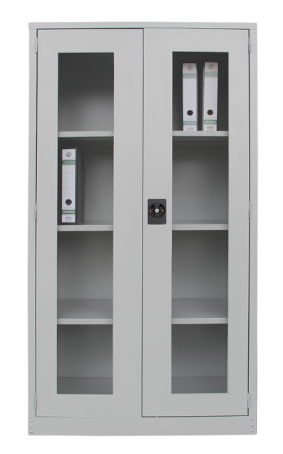 S-119 Full Height Steel Cupboard With Glass Sliding Door