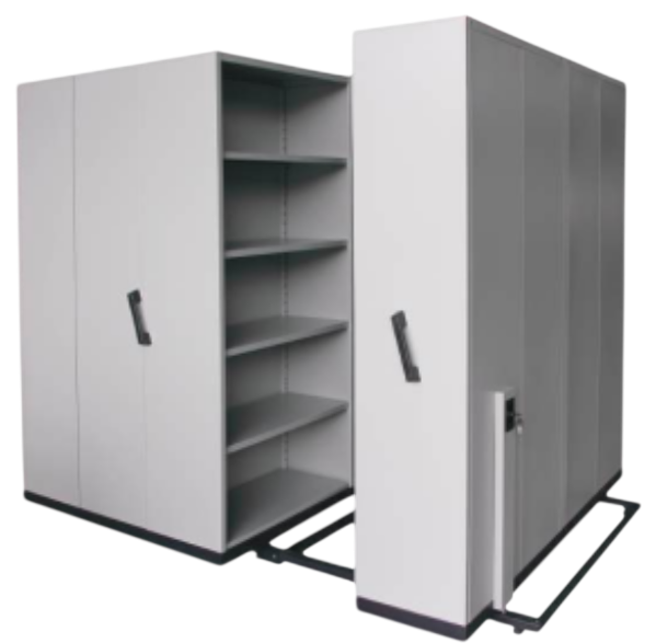 S-117 4-Bays Mobile Steel Compactors With Dual Purpose Shelves