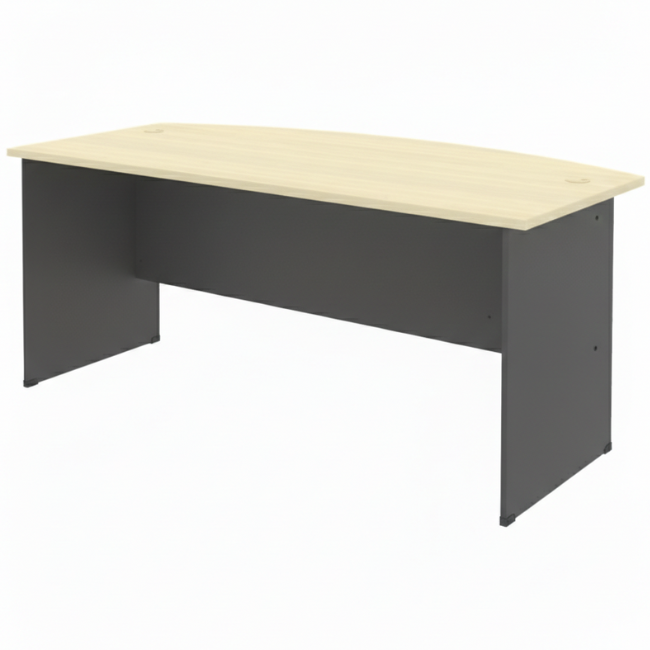 GMB-18OA G-Series Curve Front Executive Table - Size : 180L x 90W x 75H (cm)