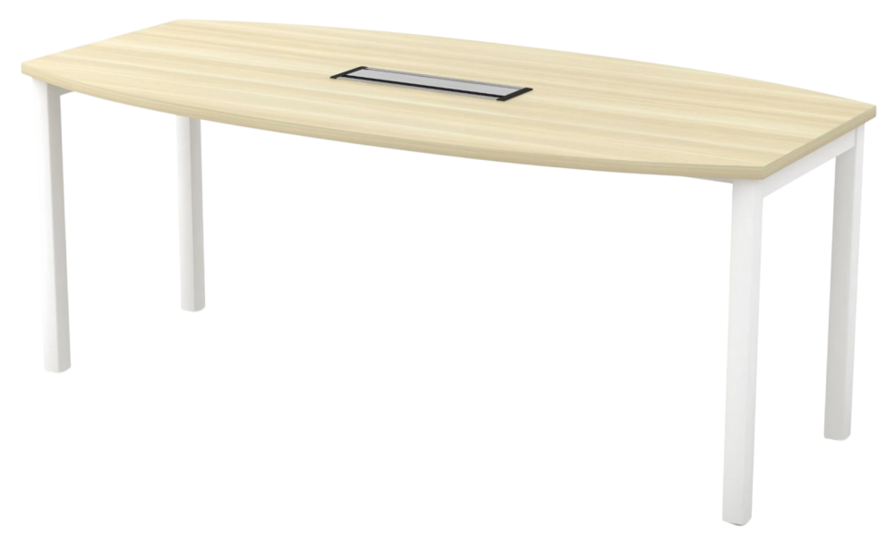 SBB-18-WHBA Skywalk Series Boat Shape Conference Table - Size : 180W x 90D x 75H (cm)