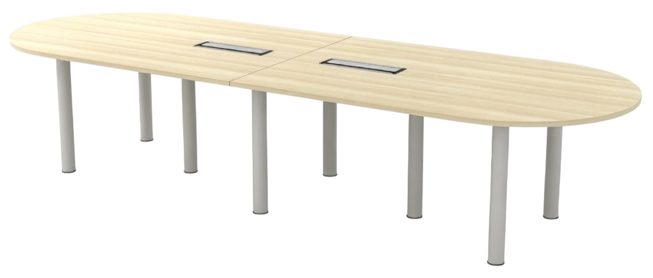BIC-36-WHBA Oval Shape Conference Table - Size : 360W x 120D x 75H (cm)