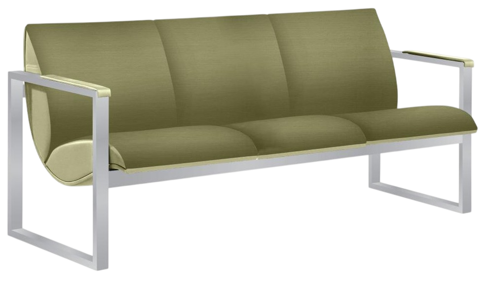 MONO-3 Mono Series Triple Seater Office Sofa - Size : 189W x 77D x 67H (cm)