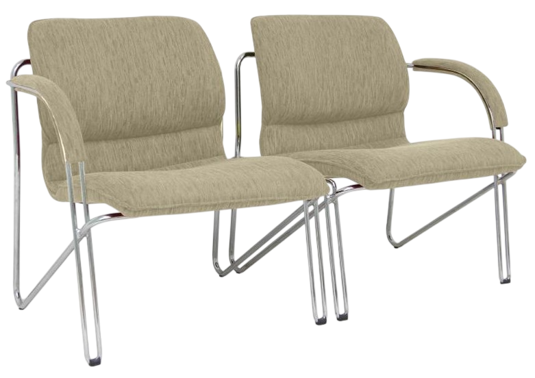 CL-7733-2 Futura Series Double Seater Office Sofa - Size : 132W x 65D x 76H (cm)