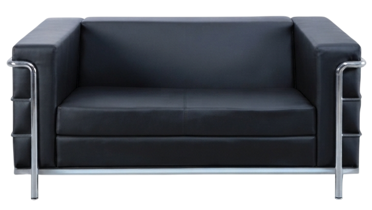 E-402-PU Grab Series Two Seater Sofa - Size : 142W x 83D x 67H (cm)