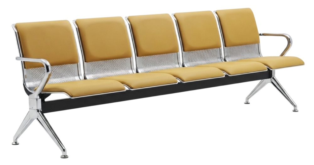 DELFINOLITE-5U DelfinoLite Series Five Seater Waiting Area Chair - Size : 296W x 70D x 78H (cm)