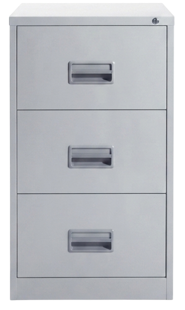 S106/BB-LG 3 Drawers Steel Filing Cabinet (Ball Bearing) - Size : 46W X 62D X 72H (cm)