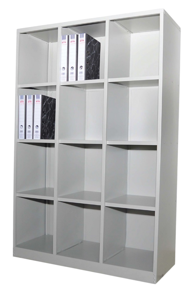 SPH12-4515-LG 12 Steel Pigeon Holes - Size : 114W x 38D x 182H (cm)