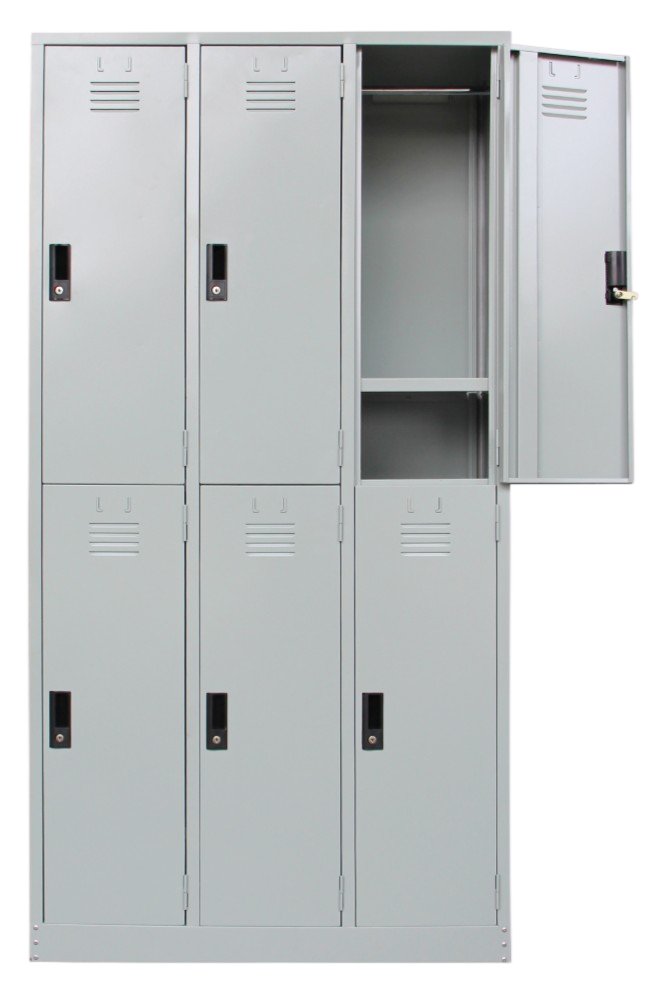 S141/A-LG 6 Compartment Steel Locker - Size : 91W x 38D x 182H (cm)