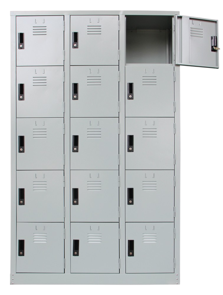 S125/A-LG 15 Compartment Steel Locker - Size : 91W x 38D x 182H (cm)