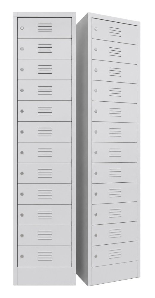 SCM-0005-LG 12 Compartment Steel Locker With Swinging Door CamLock - Size : 38W x 38D x 182H (cm)