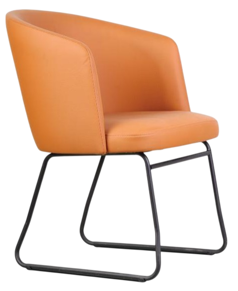 ELLA-1S Ella 1 Series Lounge Chair With Sled Base